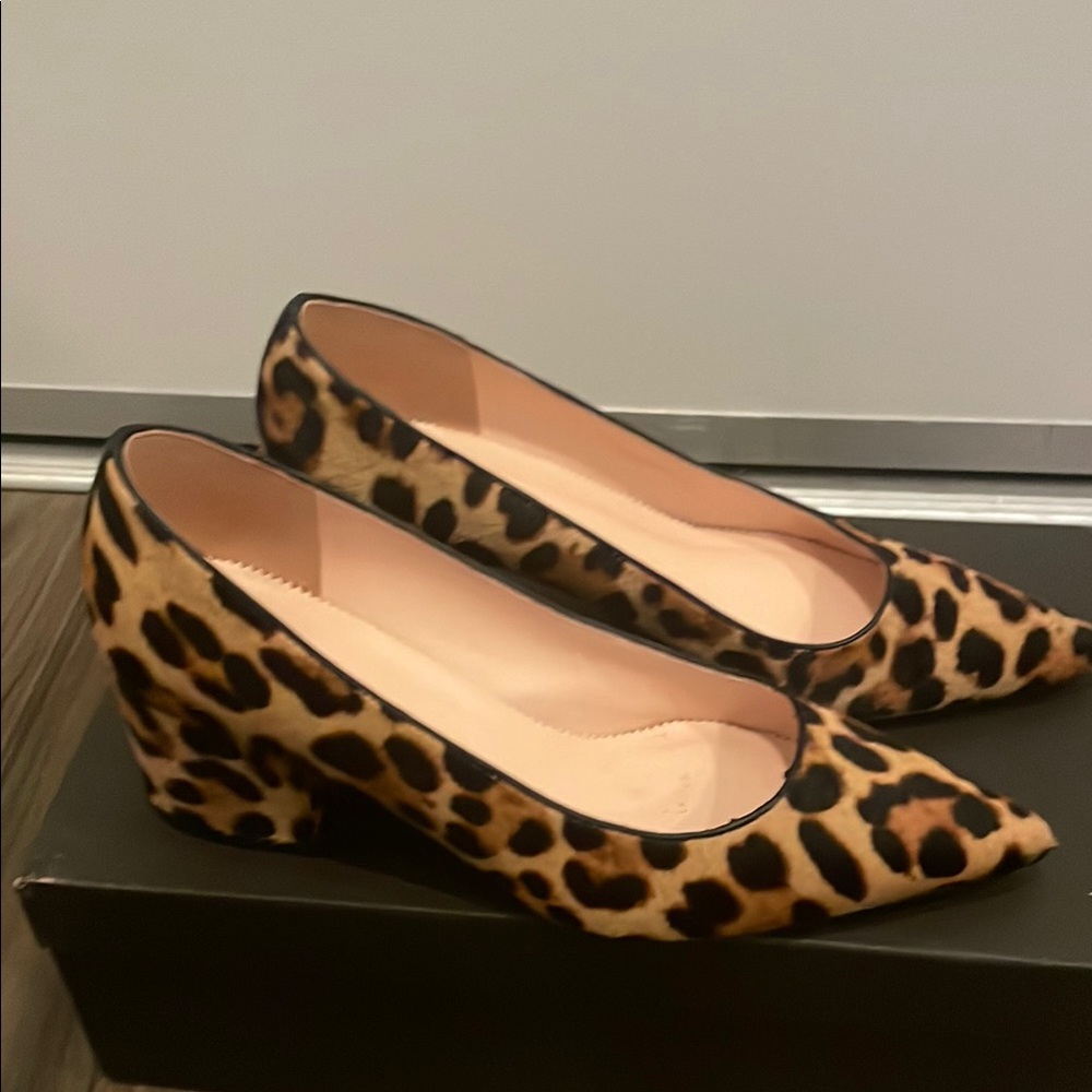 Leopard Calf Hair Women's Shoes
